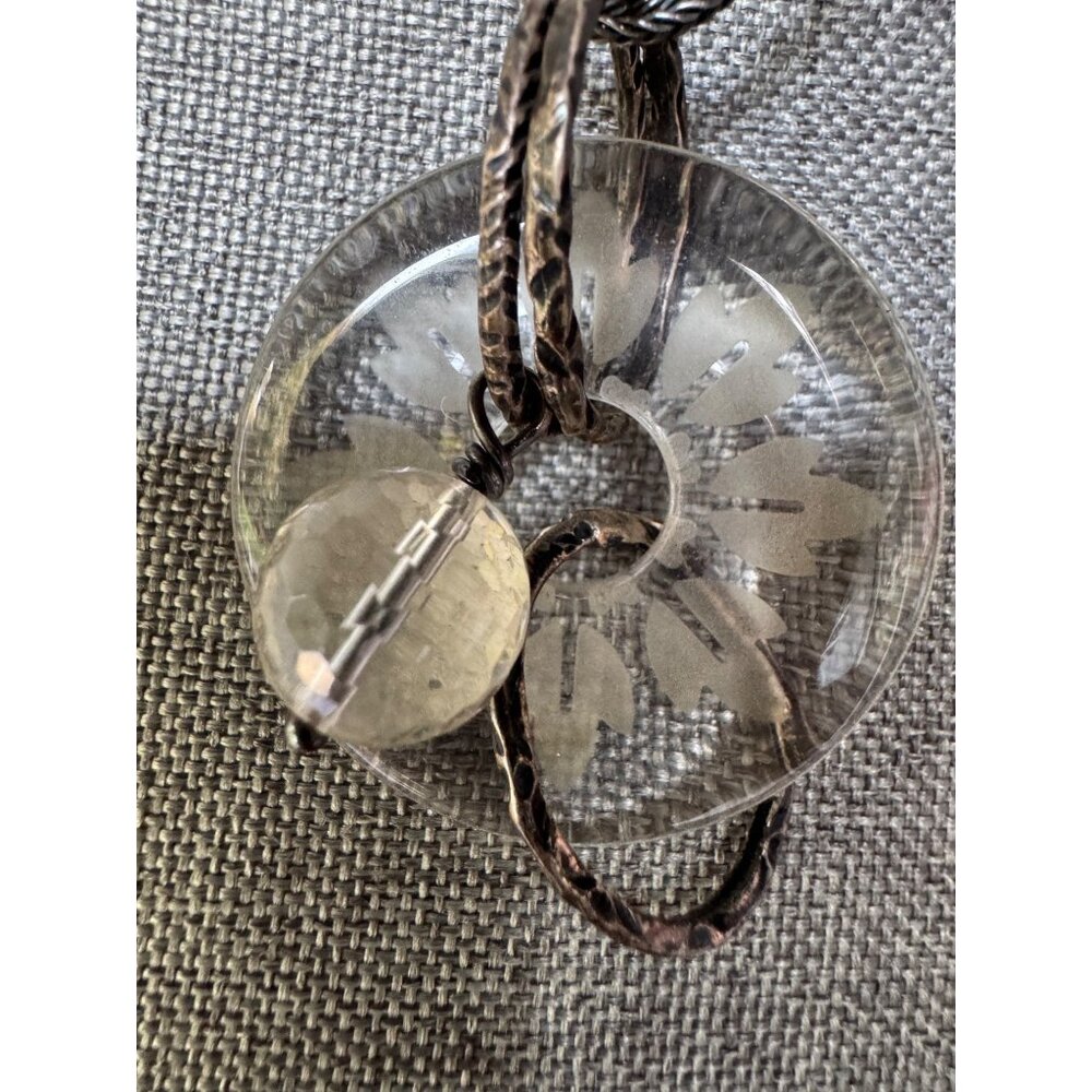 Silpada Sterling Silver Glass Pendant Necklace 18"